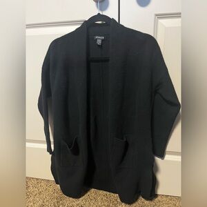 Athleta Black Open Front Cardigan